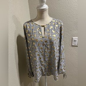 Michael Kors - gold and blue top
